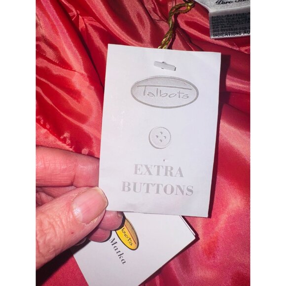 NWT Talbots 100% Silk Bright Pink Tweed Pencil Skirt Office Siren Business wear - Picture 6 of 9